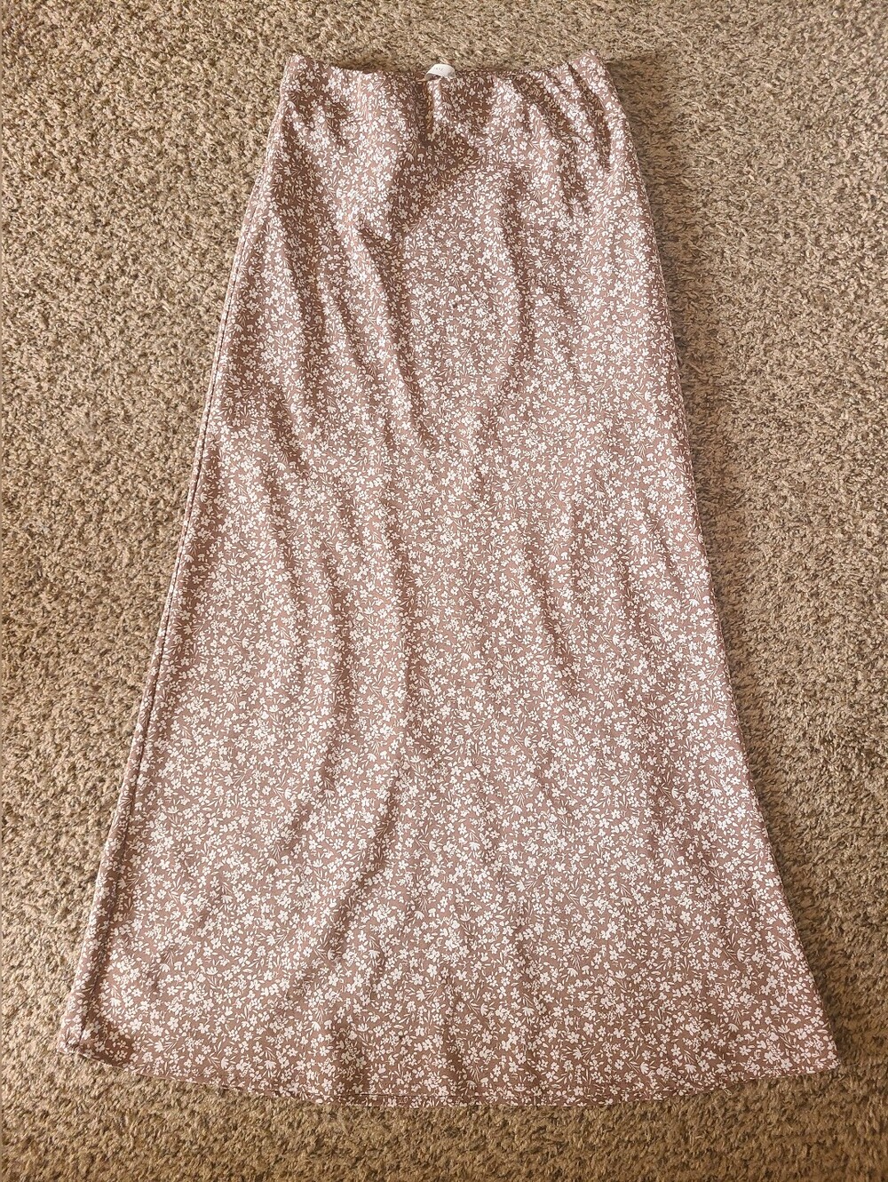Altar'd State Women's Floral Maxi Skirt - Tan/brown